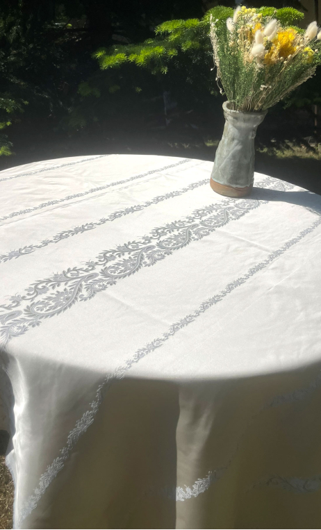 Coupon 2 m. Jacquard frise florale - 2