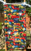 Coup de cadre.  Cubiste vert orange - 1