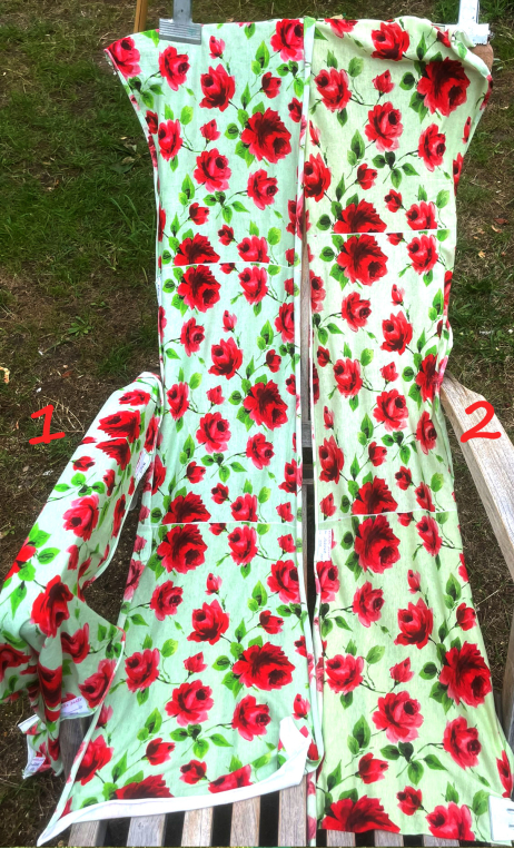 Duo jersey coton.  Trio integral. Rose arpège - 1