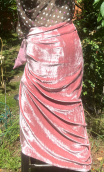 Coupon. Panne de velours rose - 2