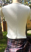Pull manche courtes. Maille écrue - 3