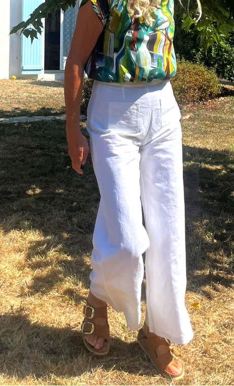 Pantalon Hector. Coton blanc 38 et 40 - 1