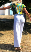 Pantalon Hector. Coton blanc 38 et 40 - 2