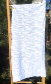 Tirelle. Jersey coton blanc plissé - 1