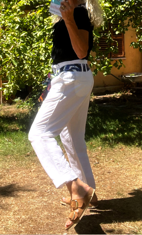 d Pantalon Chinese Gang.  Blanc - 2
