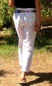d Pantalon Chinese Gang.  Blanc - 3