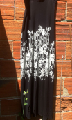 aa Jupe jersey noire. Frise blanche - 5