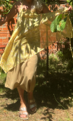 bb Tablier. Voile jaune paille - 1