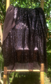 Coupon. Tulle sequins choco - 1