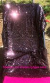 Coupon. Tulle sequins choco - 2