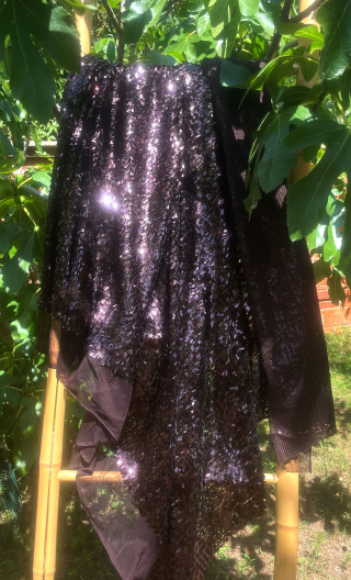 Coupon. Tulle sequins choco - 3