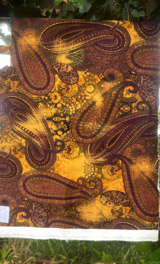 Swatch. Cachemire marron jaune - 1