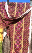 Mini chute voile fleurs violet - 2