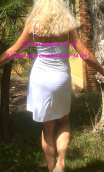 Mini robe ou Fond de robe blanc - 3