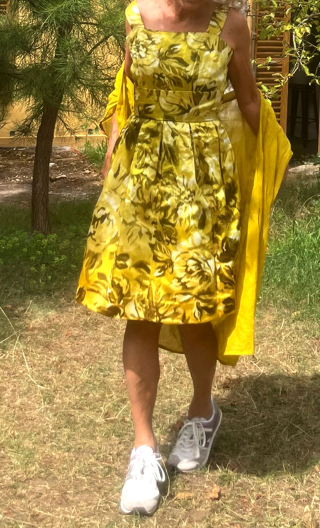 Robe Gala jaune curry. Collection privée - 1