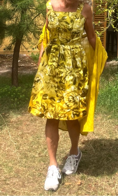Robe Gala jaune curry. Collection privée - 1