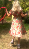 Robe mousseline fleurie vert. Collection privée - 2