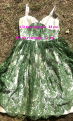Robe Gala dentelle verte. Collection privée - 9