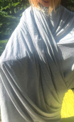 Coupon 1,50 m. Jersey irisé gris argent - 1