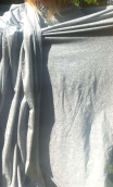 Coupon 1,50 m. Jersey irisé gris argent - 2