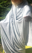 Coupon 1,50 m. Jersey irisé gris argent - 3
