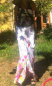 Jupe longue jersey fleurs. Collection privée - 2