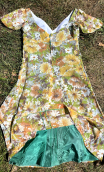 Robe princesse fleurie vert. Collection privée - 5