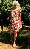 Robe V plissé fleuri roses. Collection privée - 8