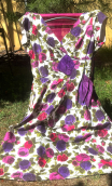 Robe roses et papillon violet. Collection privée - 2