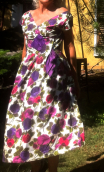 Robe roses et papillon violet. Collection privée - 5