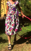 Robe roses et papillon violet. Collection privée - 6