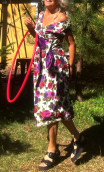 Robe roses et papillon violet. Collection privée - 7