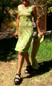 Robe jersey bain de soleil vert. Collection privée - 1