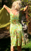Robe jersey bain de soleil vert. Collection privée - 2