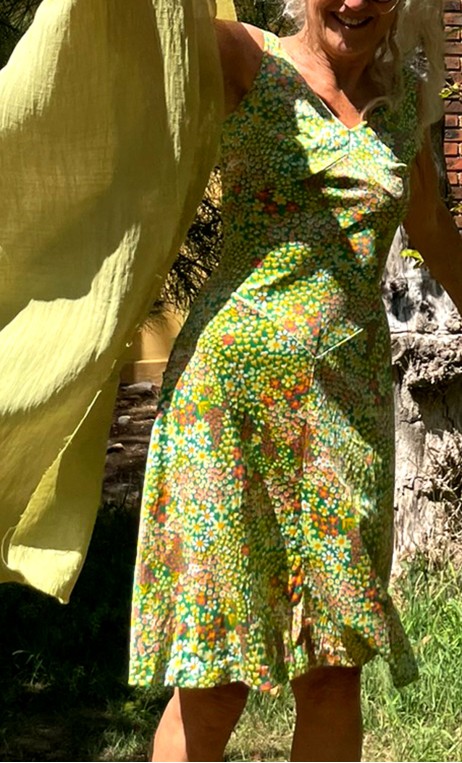 Robe jersey bain de soleil vert. Collection privée - 3