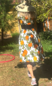 Robe Roses jaune et ceinture noire. Collection privée - 4