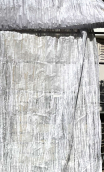 Coupe coton blanc . Papier froissé - 1