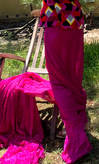 Coupon. Lamé fuchsia - 2