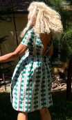 c Robe Carreaux vert. Collection privée - 1