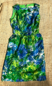 a Robe fleurie verte turquoise. Collection privée - 5