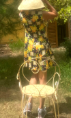 aa Robe marine fleurie. Collection privée - 3