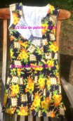 aa Robe marine fleurie. Collection privée - 4