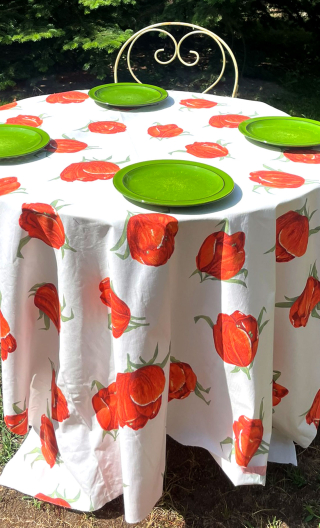 Coupon 2m Tulipes rouges - 1