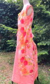 Robe pas finie. Jardin anglais saumon - 1