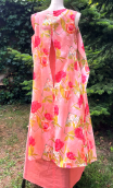Robe pas finie. Jardin anglais saumon - 3