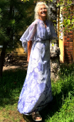 a Robe bretelles mousseline lavande. Collection privée - 7