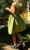 A Robe Rayure verte printemps. Collection privée - 3