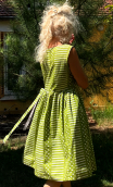 A Robe Rayure verte printemps. Collection privée - 4