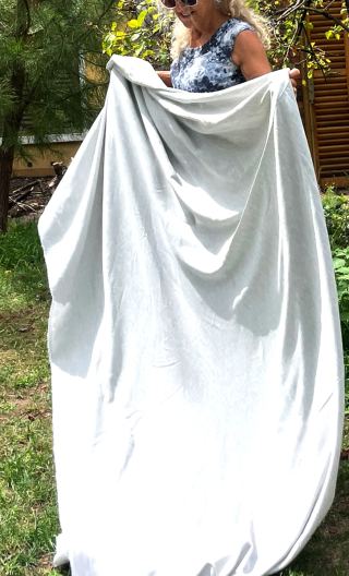 Coupon 3 m. Lin viscose gris - 2