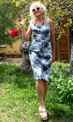 b Robe camaîeu fleurs gris. Collection privée - 6